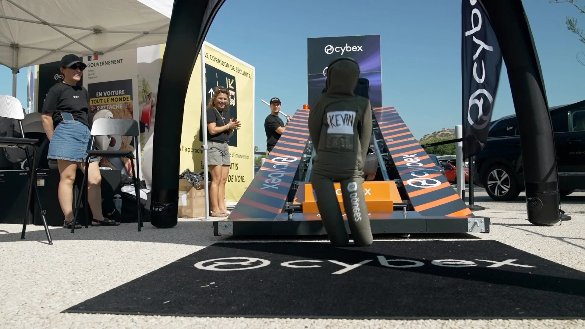 Cybex — animation sur une aire du réseau VINCI Autoroutes