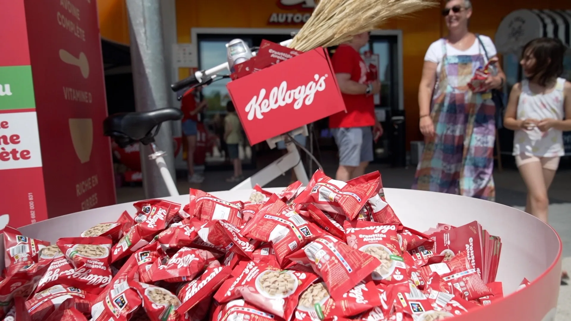 Kellogg's — animation sur une aire du réseau VINCI Autoroutes