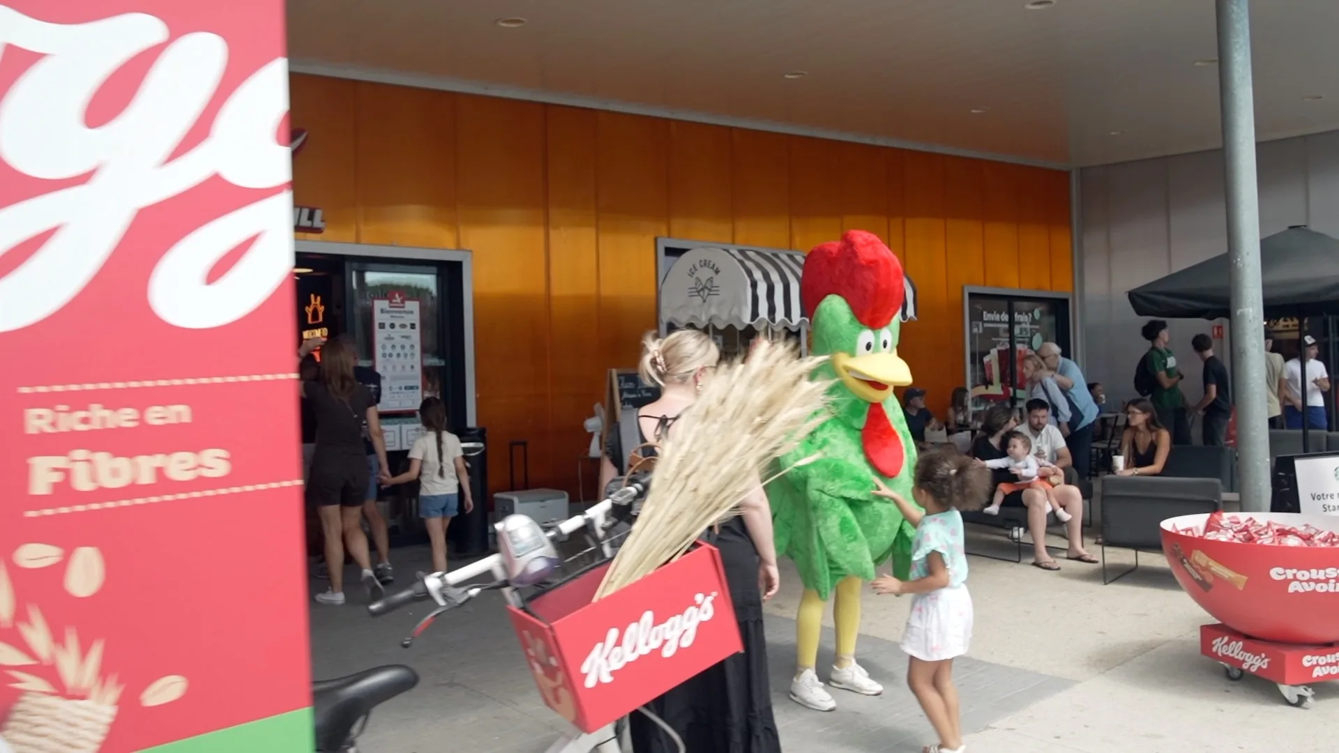 Kellogg's — animation sur une aire du réseau VINCI Autoroutes