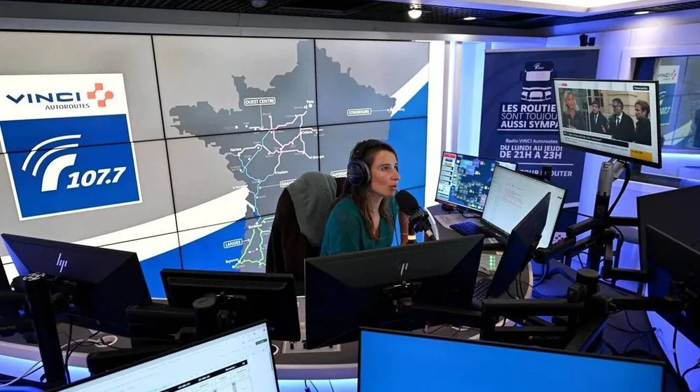 Studio de Radio VINCI Autoroutes 107.7